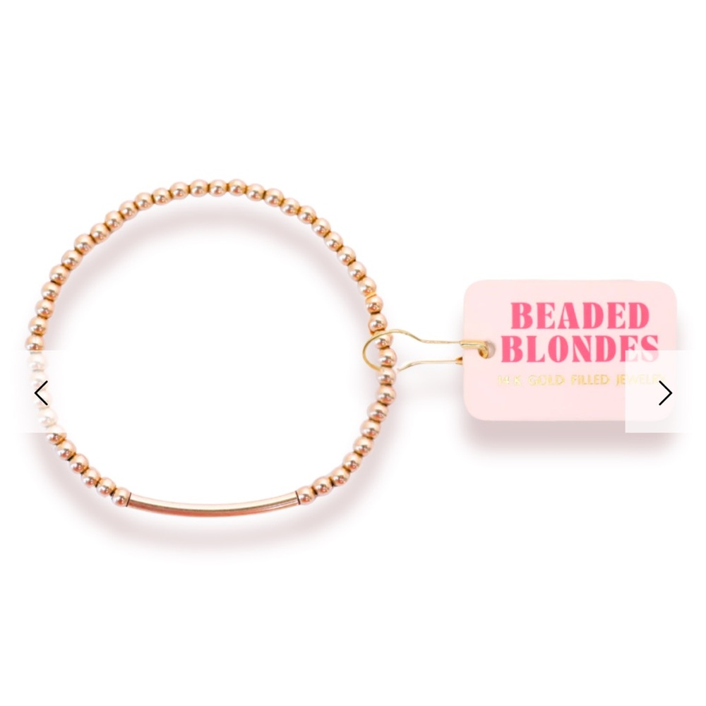 Beaded Blonde Bracelet